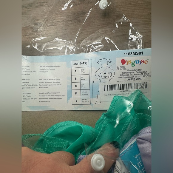 Disney Little Mermaid Ariel Halloween Costume With Crown Girls‎ Large. - Picture 5 of 5